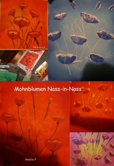 mohnblumen nass-in-nass